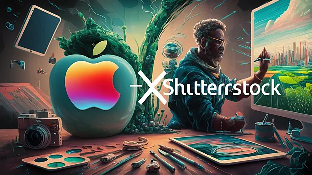 Apple заключила сделку с Shutterstock для обучения ИИ
