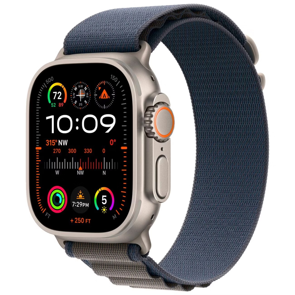 Apple Watch Ultra 2 2024 49mm Titanium Blue Alpine Loop (M)