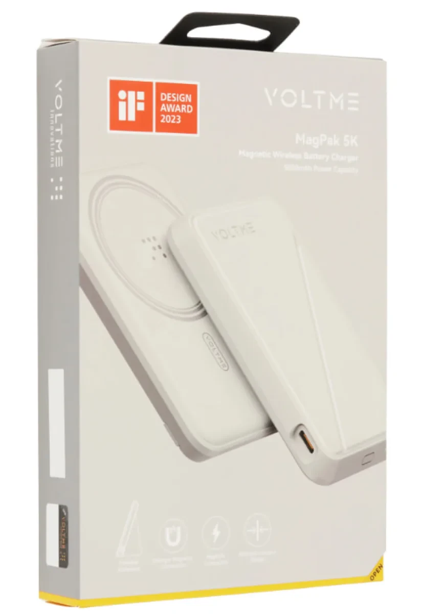Внешний аккумулятор VOLTME MagPak 5K 5000мАч 15 W Вт MagSafe USB Type-C Серый