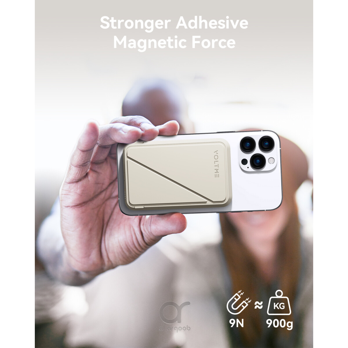 Внешний аккумулятор VOLTME MagPak 5K 5000мАч 15 W Вт MagSafe USB Type-C Серый