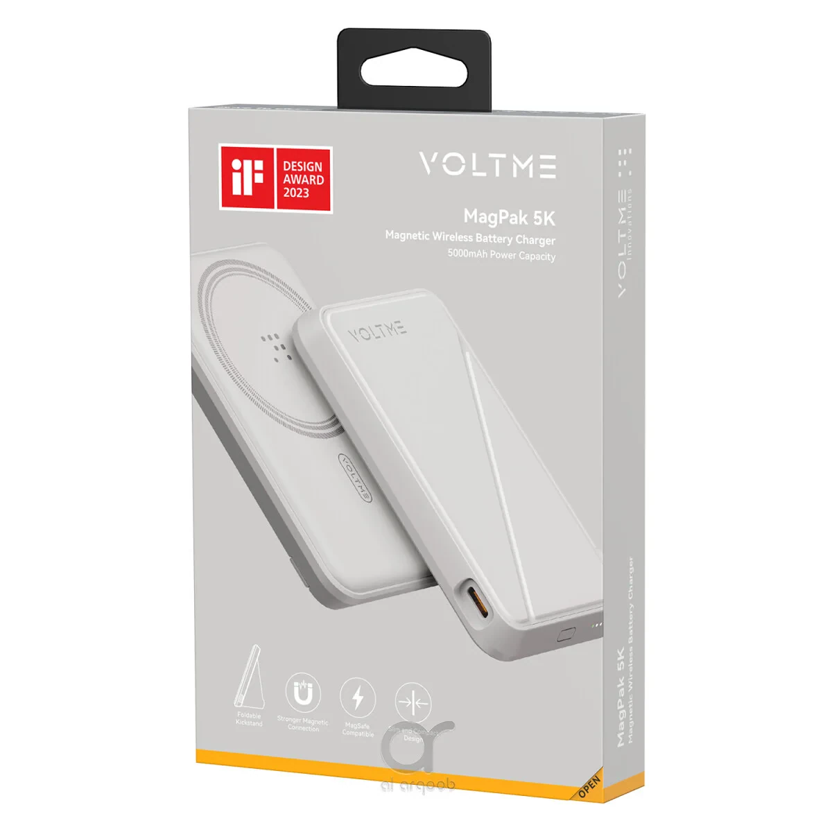 Внешний аккумулятор VOLTME MagPak 5K 5000мАч 15 W Вт MagSafe USB Type-C Серый