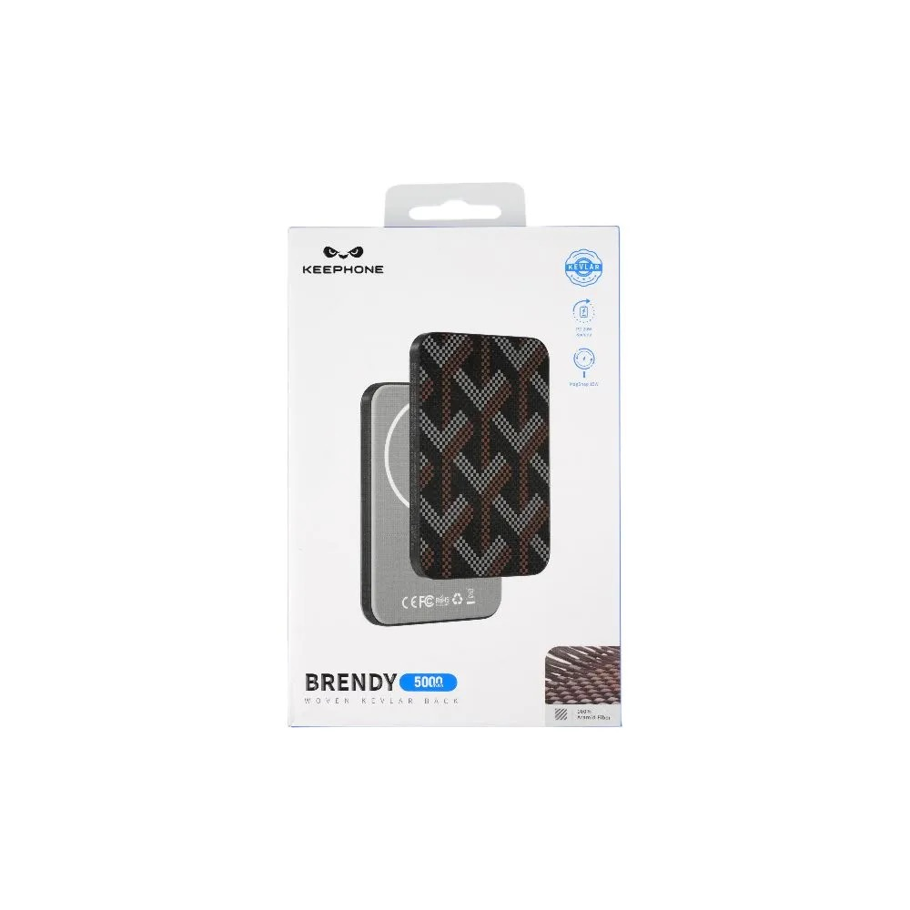 Внешний аккумулятор Keephone Ultra Slim Brendy MagSafe 5000mAh 15W (Meteor)
