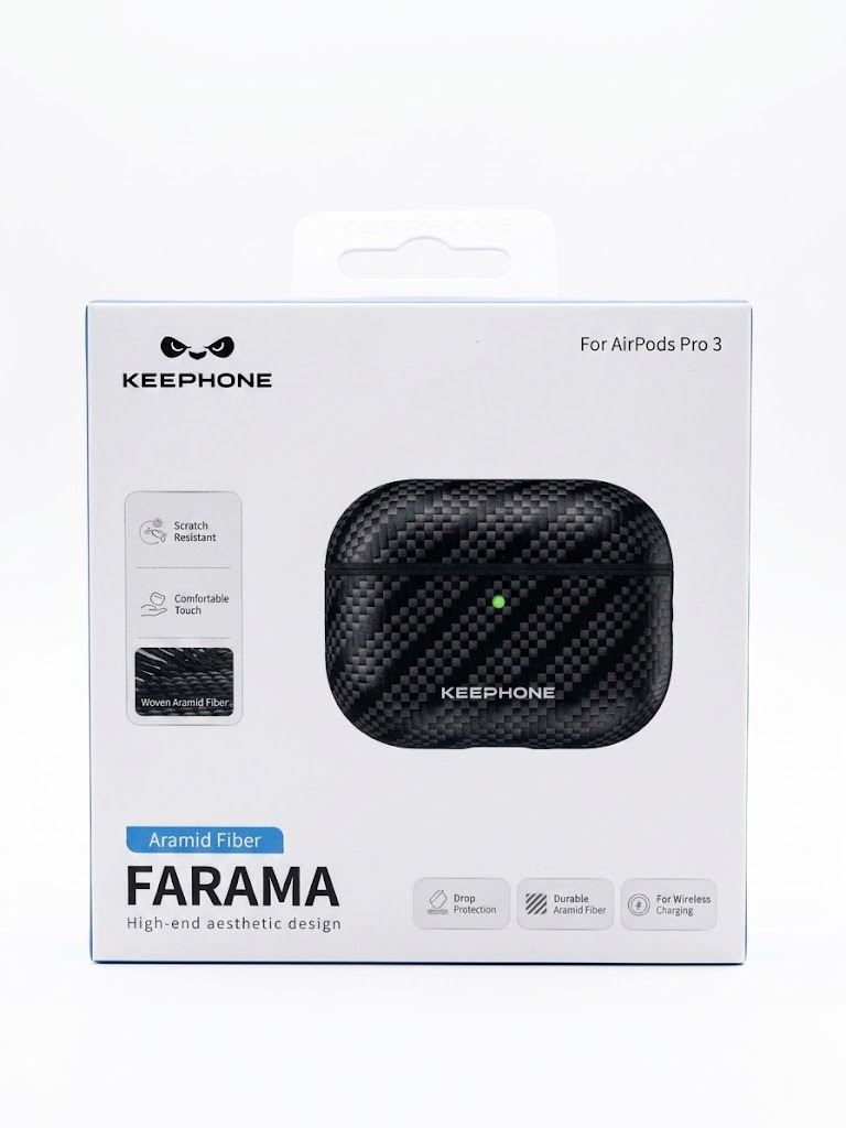 Чехол для AirPods Pro 3 Keephone Farama Kevilar Case (Robin Black)