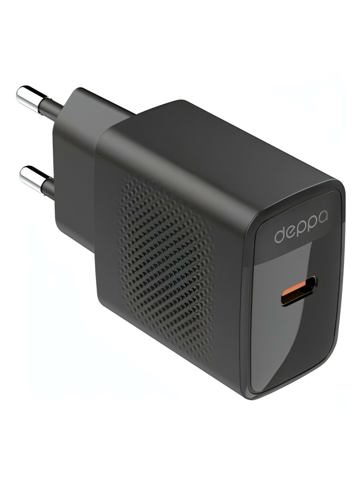 Адаптер Deppa USB-C 20W (Black)