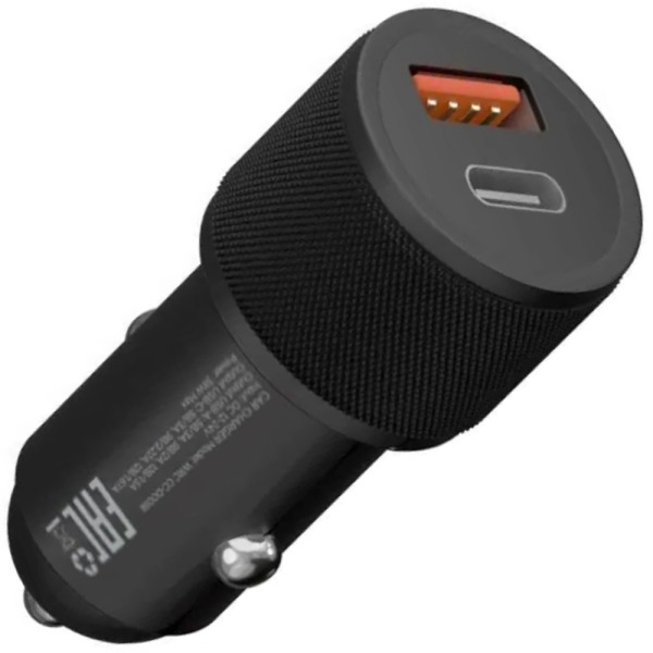 Автомобильное зарядное устройство Uzay CC-D0056 USB-A + USB-C 38W (Black)