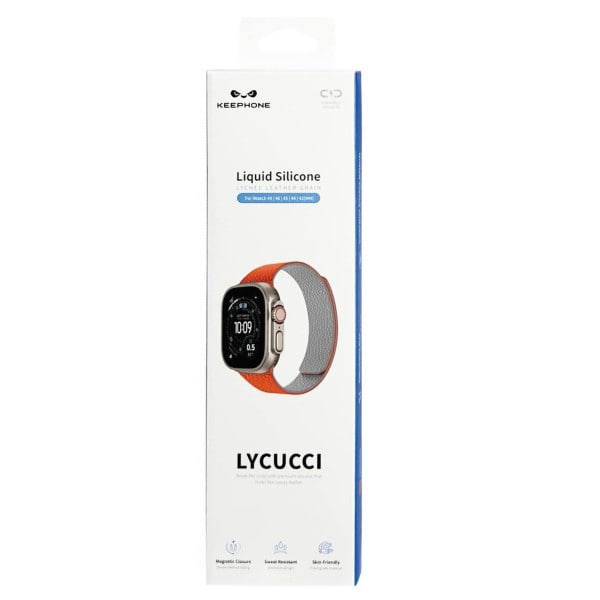 Ремешок силиконовый для AW Keephone Dual Color Lycucci 42/49 Orange / Gray
