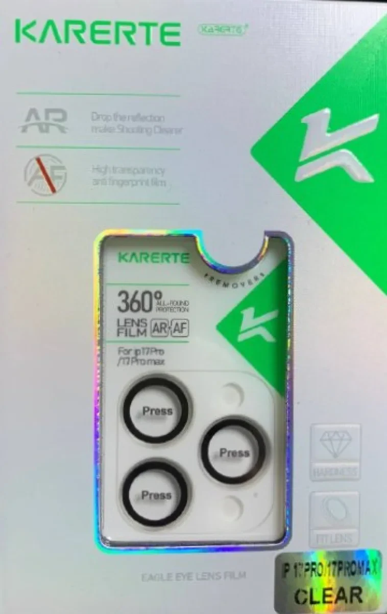 Защитное стекло на камеру KARERTE 17Pro/17ProMax