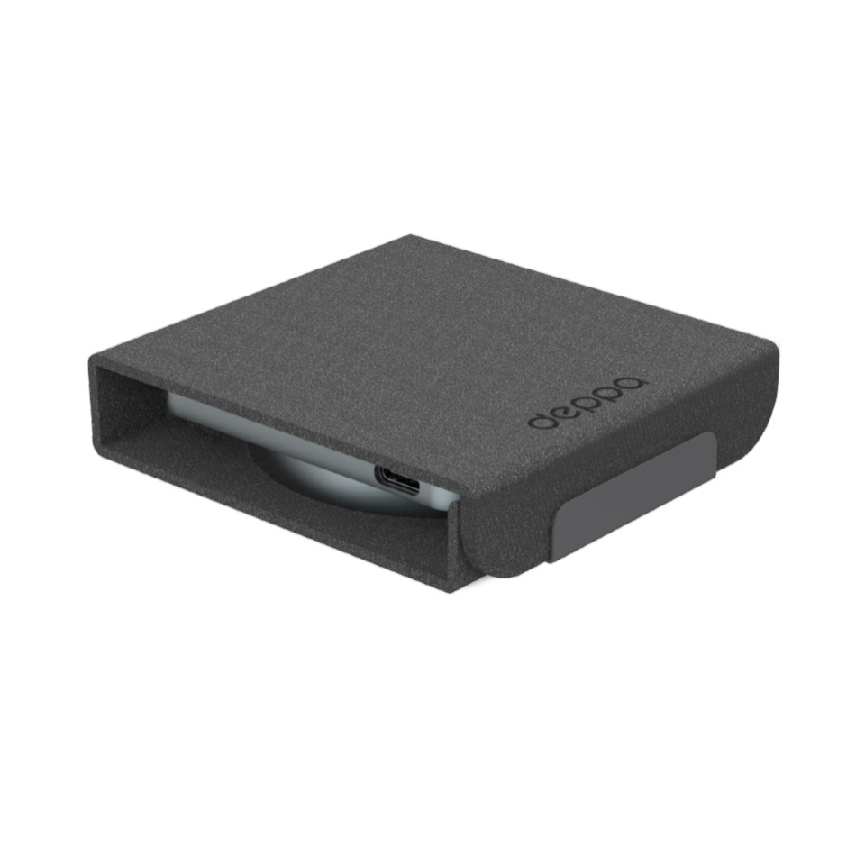 Беспроводная зарядная станция Deppa Crystal Travel 2 в 1 20W (Black)