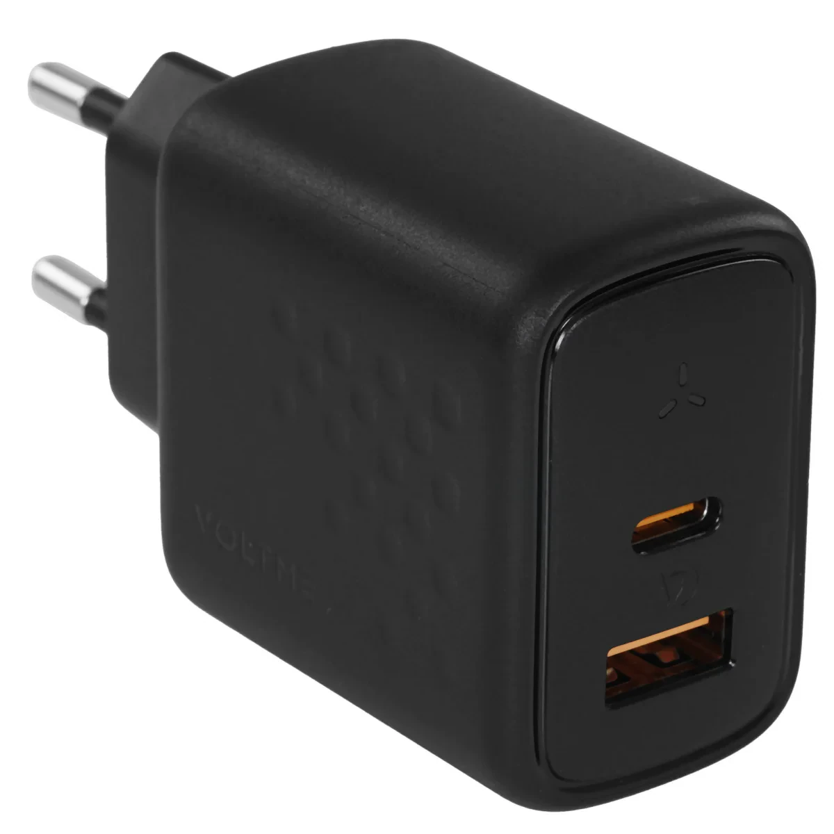 Адаптер VOLTME Revo Duo GaN USB-A + USB-C 45W (Black)
