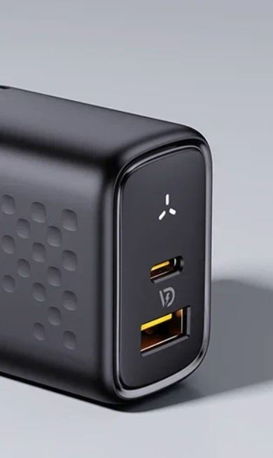 Адаптер VOLTME Revo Duo GaN USB-A + USB-C 45W (Black)