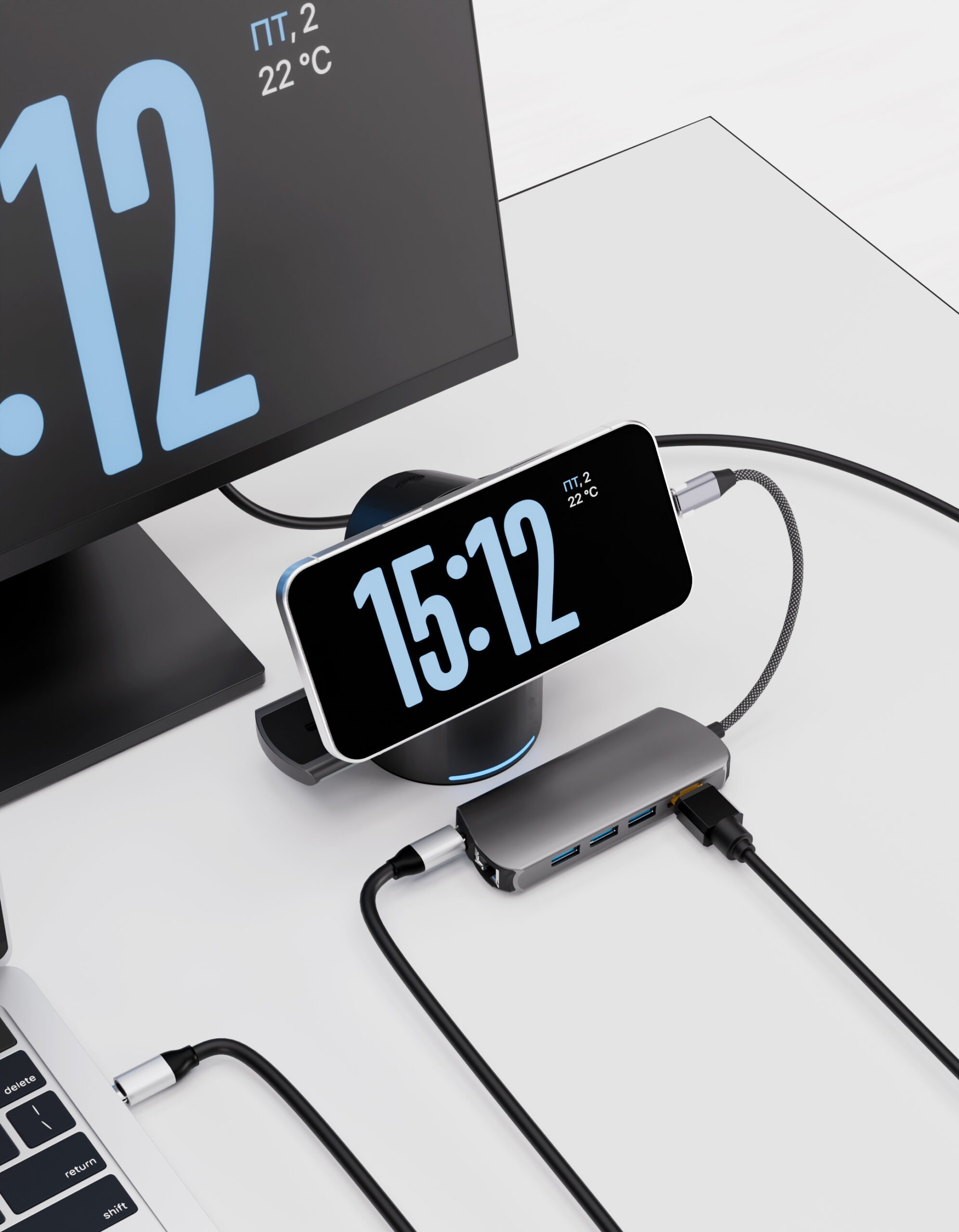 Переходник VLP USB-C Multiport Hub 8 в 1