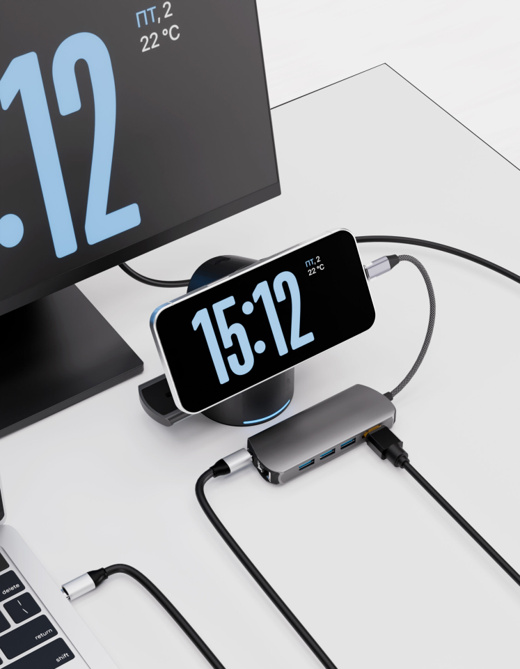 Переходник VLP USB-C Multiport Hub 8 в 1