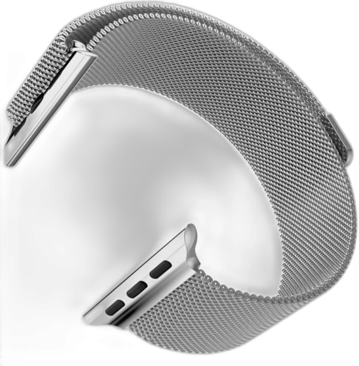 Ремешок миланская петля  для Apple Watch 42/44/45/49, серебристый