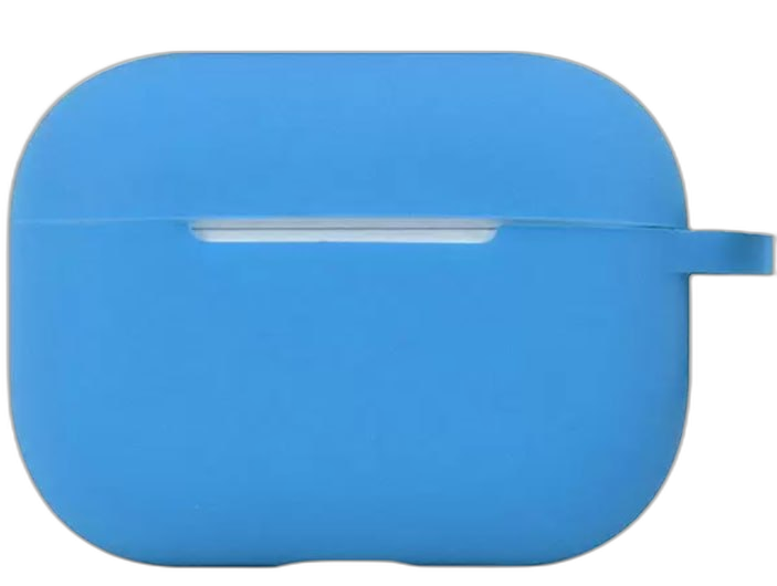 Пластиковый чехол для AirPods Pro 2 голубой