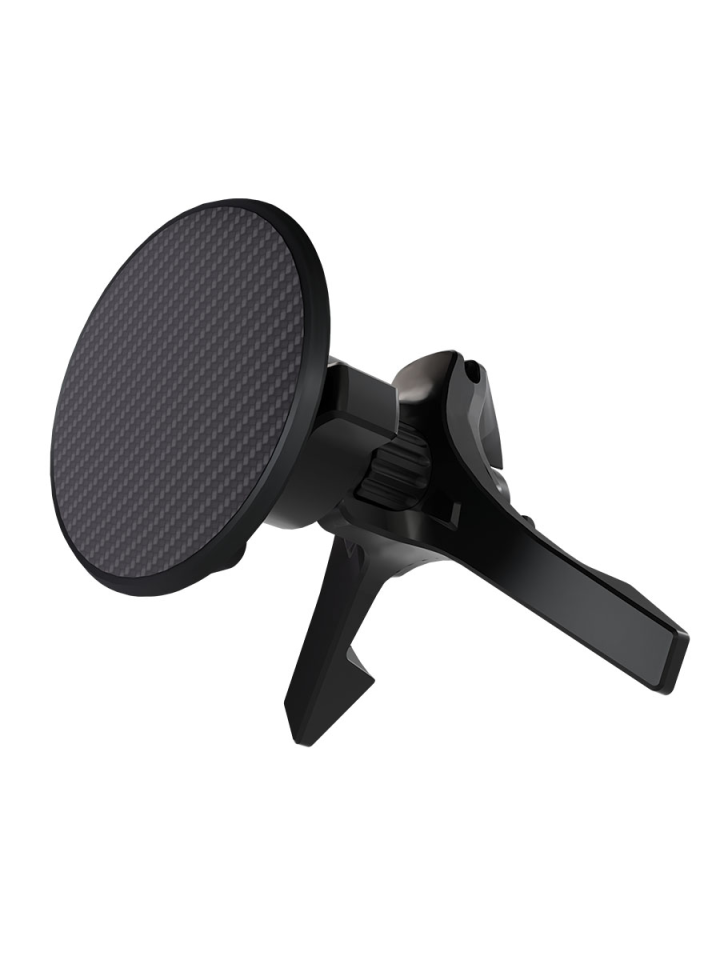 Автомобильный держатель VLP Carbon Mount MagSafe с беспроводной зарядкой (Black)