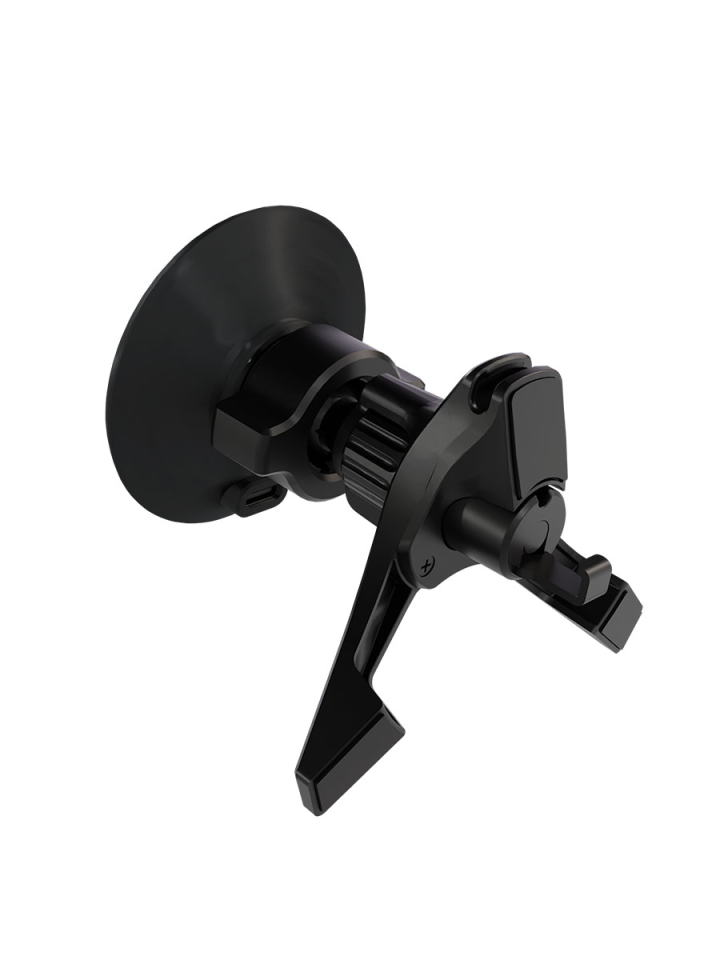 Автомобильный держатель VLP Carbon Mount MagSafe с беспроводной зарядкой (Black)