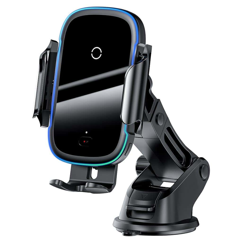 Автомобильный держатель Baseus Light Electric с беспроводной зарядкой (Black)
