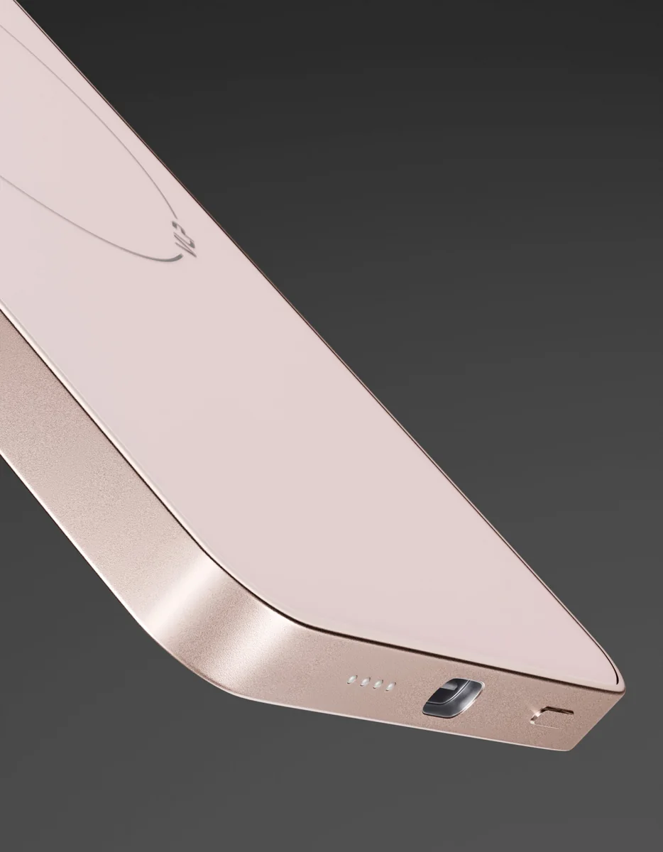 Внешний аккумулятор VLP Diamond Energy MagSafe, Qi2, 5000 mAh, USB-C, пустынный титан