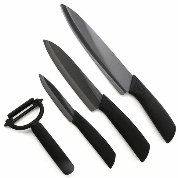 Набор керамических ножей HuoHou 4 in 1 (черный) HU0010