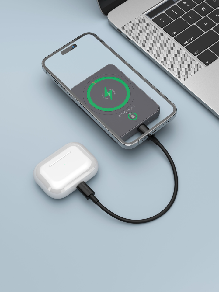 Внешний аккумулятор Deppa NRG Magsafe Alum 5000mah 15W