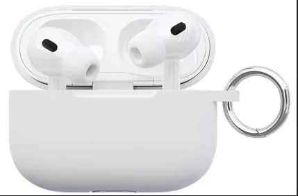 Чехол защитный VLP Soft Touch, с кольцом, для AirPods Pro 2 (2022), белый