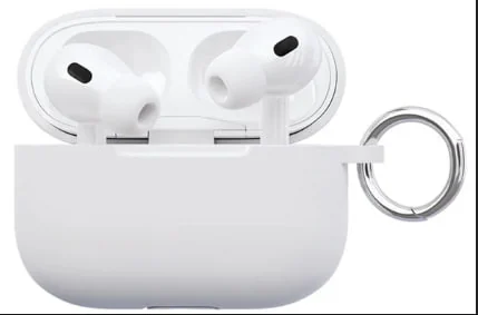 Чехол защитный VLP Soft Touch, с кольцом, для AirPods Pro 2 (2022), белый