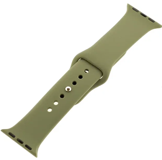Ремешок силиконовый для Apple Watch 38/40/41, хаки