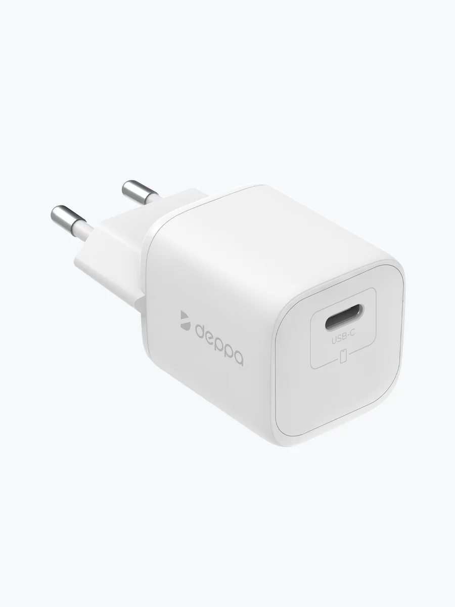 Адаптер Deppa GaN USB-C 20W (White)
