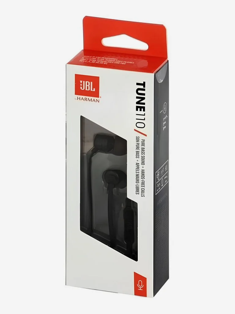 Проводные наушники JBL Tune 110 3.5mm, черный
