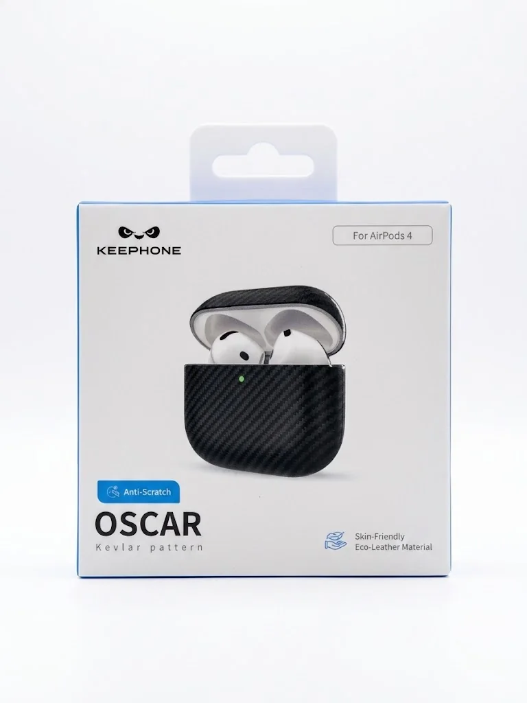 Чехол для AirPods 4 Keephone Oscar Kevilar Case (Black)