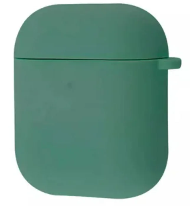Silicone case for AirPods 1/2 темно-зеленый
