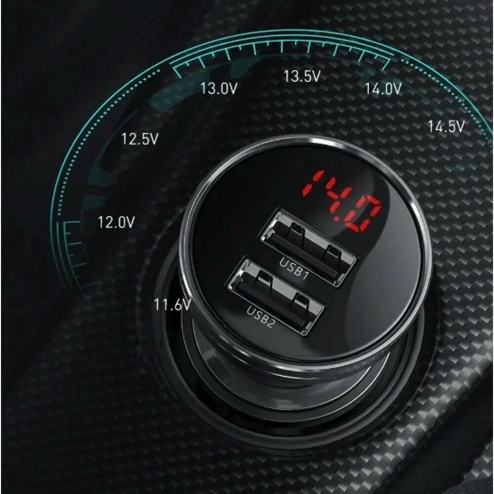 Автомобильное зарядное устройство Baseus CCBX-0G 2xUSB-A 24W (Black)