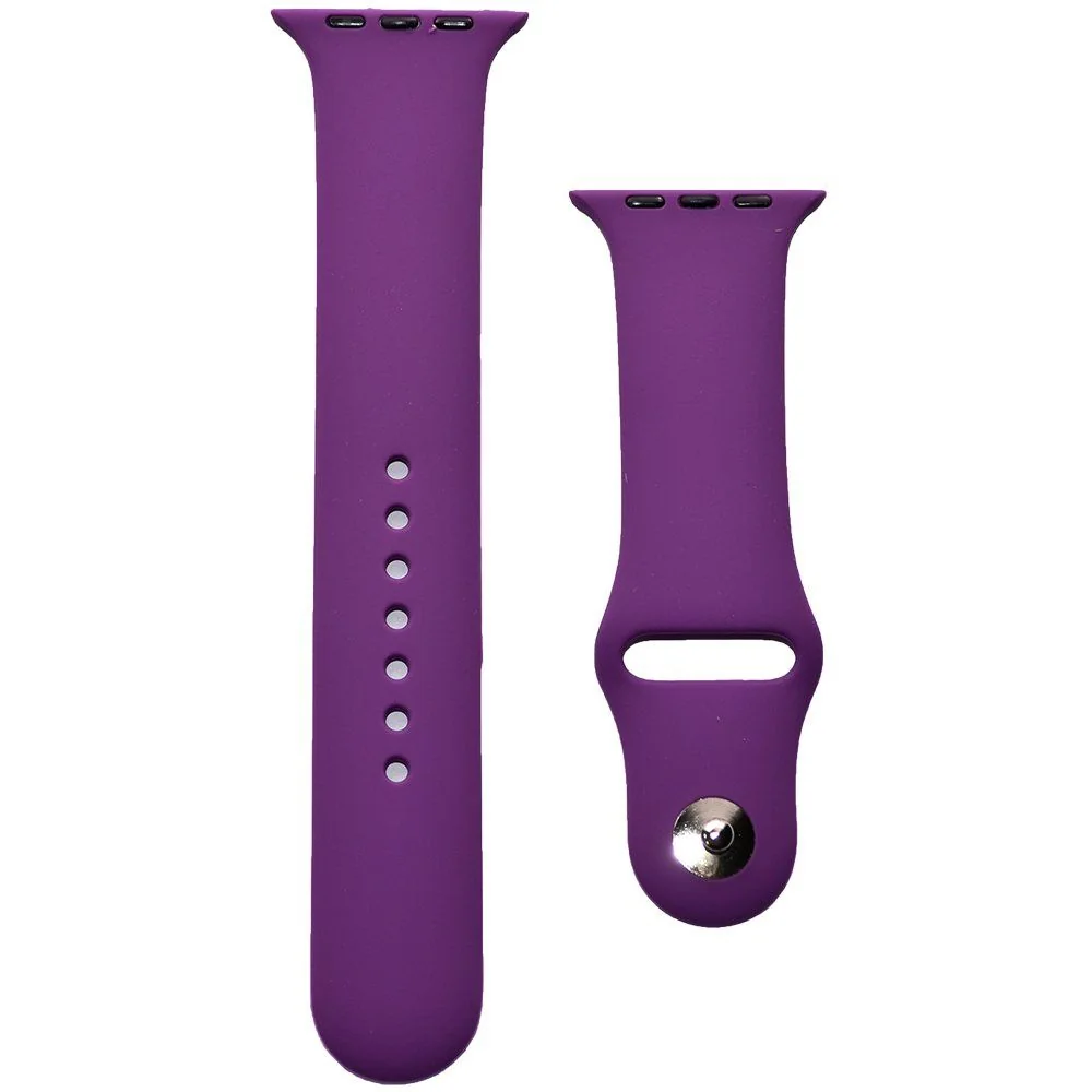 Ремешок силиконовый  для Apple Watch 42/44/45/49 фиолетовый