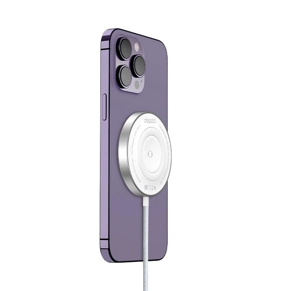 Беспроводное зарядное устройство Deppa QI Fast Charge 18W 2 в 1 белый