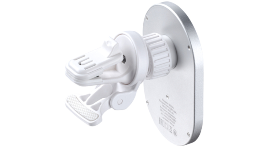 Автомобильный держатель Deppa Flat MagSafe с беспроводной зарядкой (White)