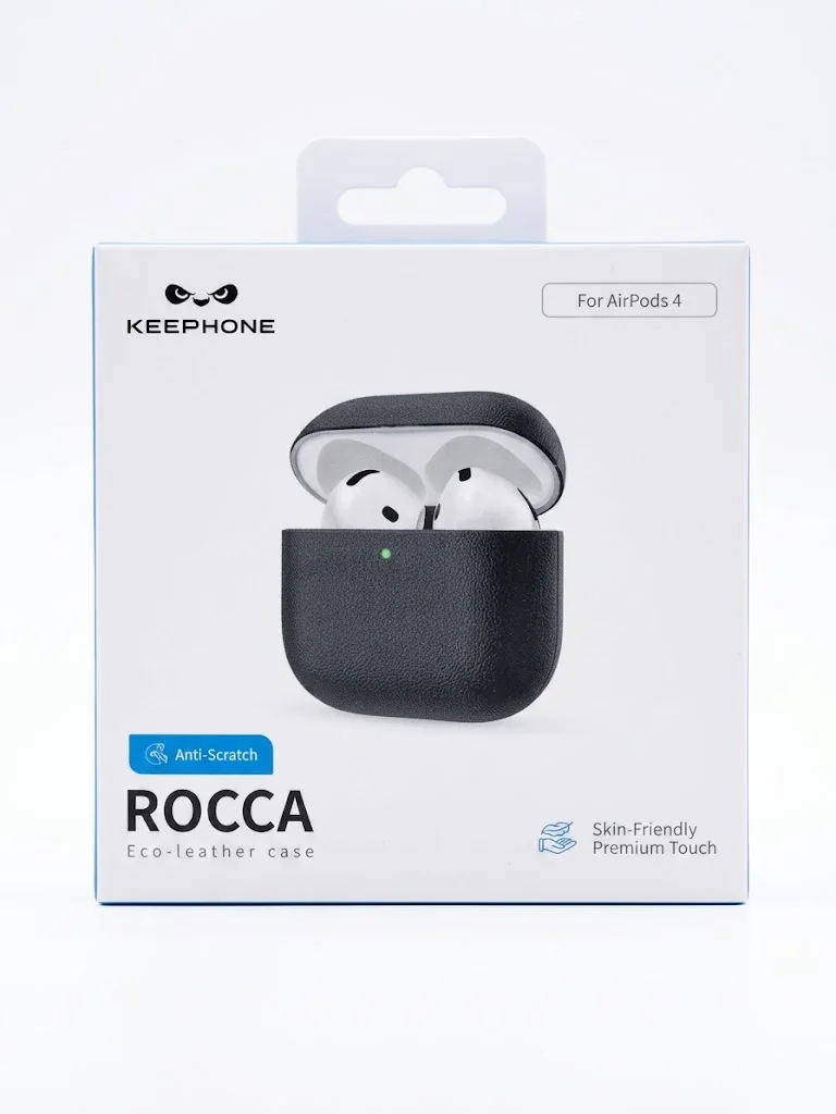 Чехол для AirPods 4 Keephone Rocca Case (Black)