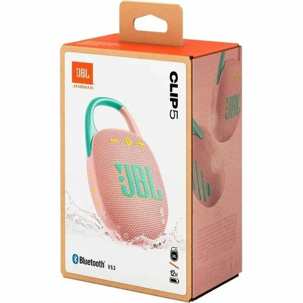 Портативная колонка JBL Clip 5 розовый