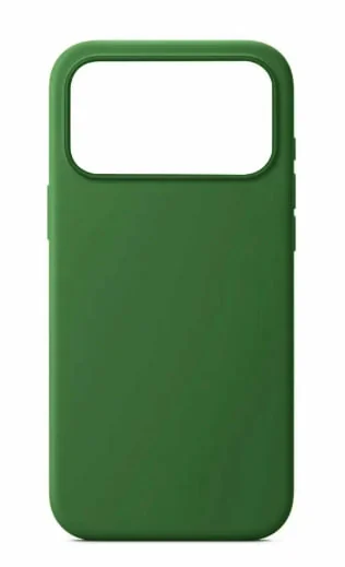 Чехол Silicone Case 17 Pro Max темно-зеленый (без лого)