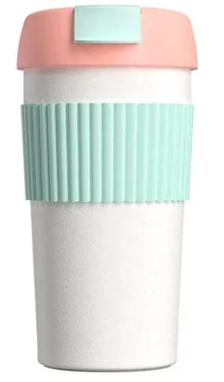 Термокружка Xiaomi Kiss Kiss Fish Rainbow 490ml (S-U45C) Розовая