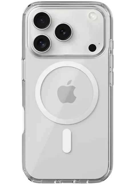 Чехол прозрачный с MagSafe для iPhone 17 Pro Max (силиконовый)