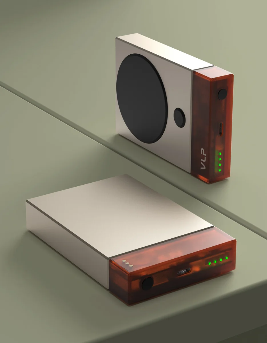 Аккумулятор внешний VLP NEO MagSafe, Qi2.2, 10000 mAh, 3A, USB-C, amber gray