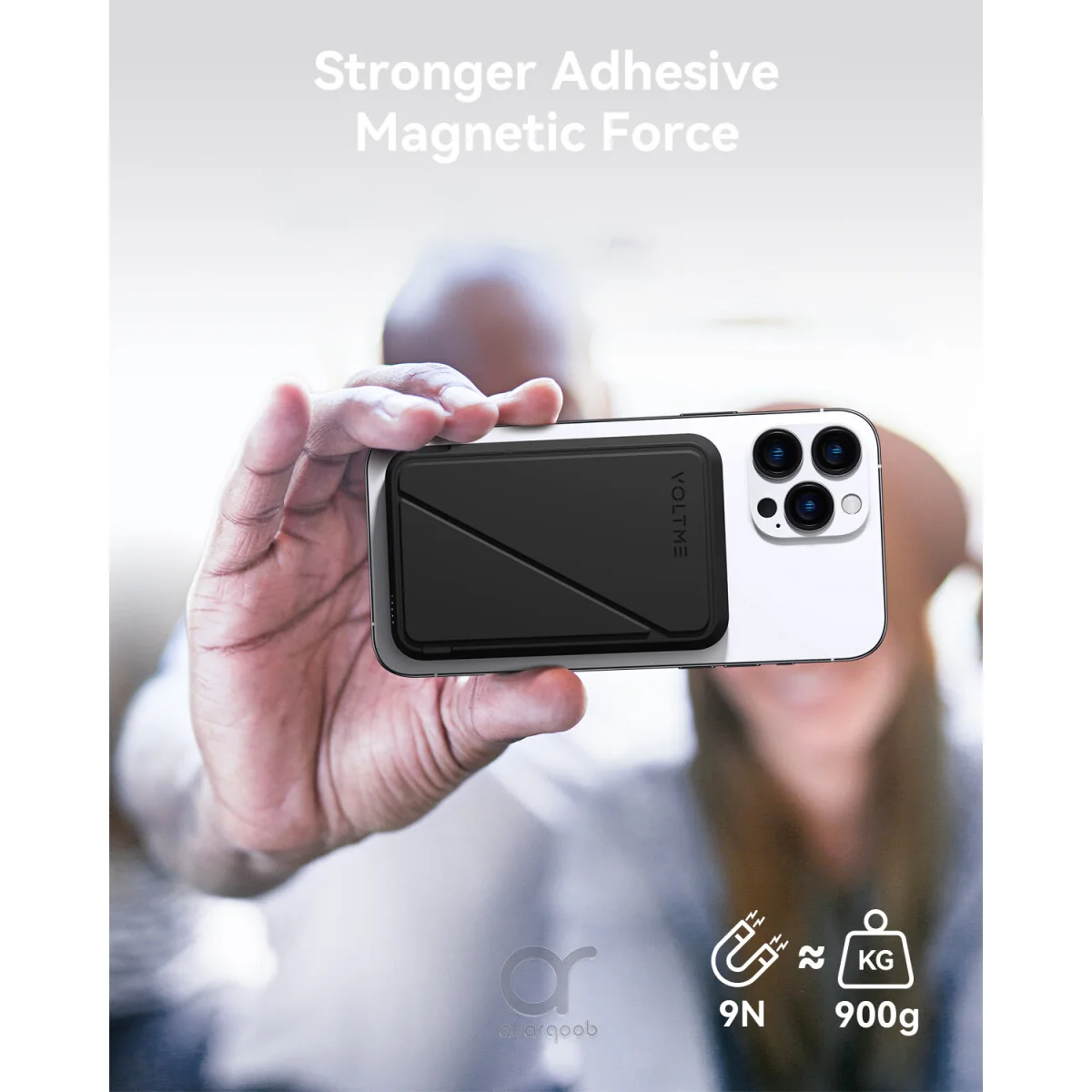 Внешний аккумулятор VOLTME MagPak 5K 5000мАч 15 W Вт MagSafe USB Type-C Черный