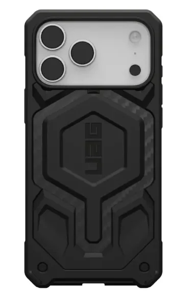 Чехол с поддержкой MAGSAFE Uag Monarch Pro для iPhone 17 Pro Max 6.9, цвет карбон (Carbon Fiber)