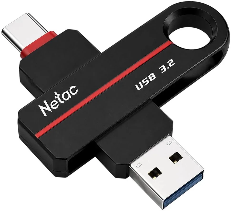 Флеш-карта Netac US18 Dual 256GB USB-A 3.2 + USB-C