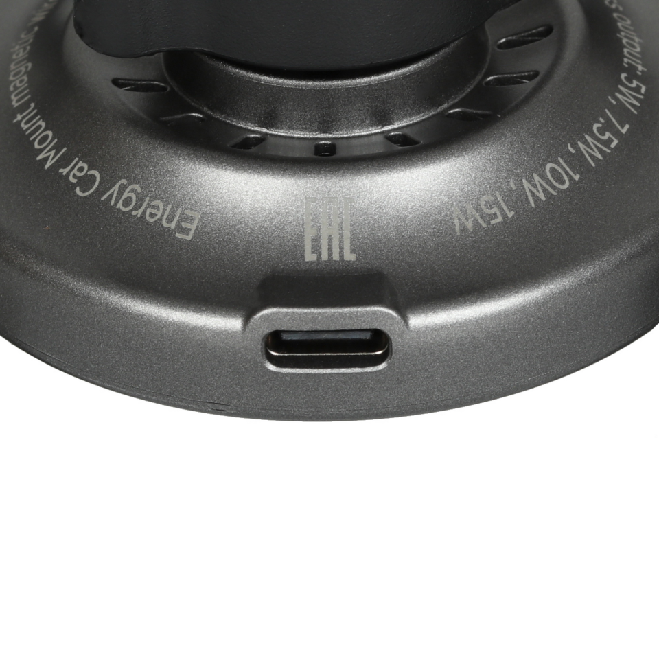 Автомобильный держатель VLP Energy Car Mount MagSafe с беспроводной зарядкой (Black)