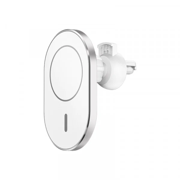 Автомобильный держатель Wiwu Liberator MagSafe с беспроводной зарядкой (Silver)