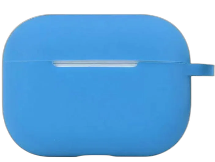 Пластиковый чехол для AirPods 4 голубой