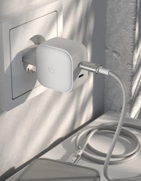 Адаптер VLP G-Charge 2xUSB-C 45W (White)