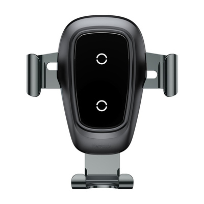 Автомобильный держатель Baseus Metal Gravity с беспроводной зарядкой (Black)