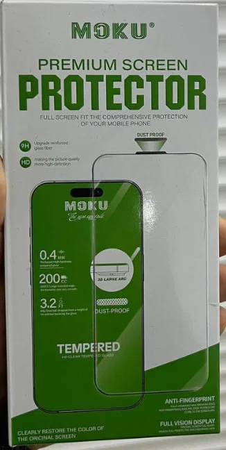 Защитное стекло безрамочное MOKU для iPhone 17